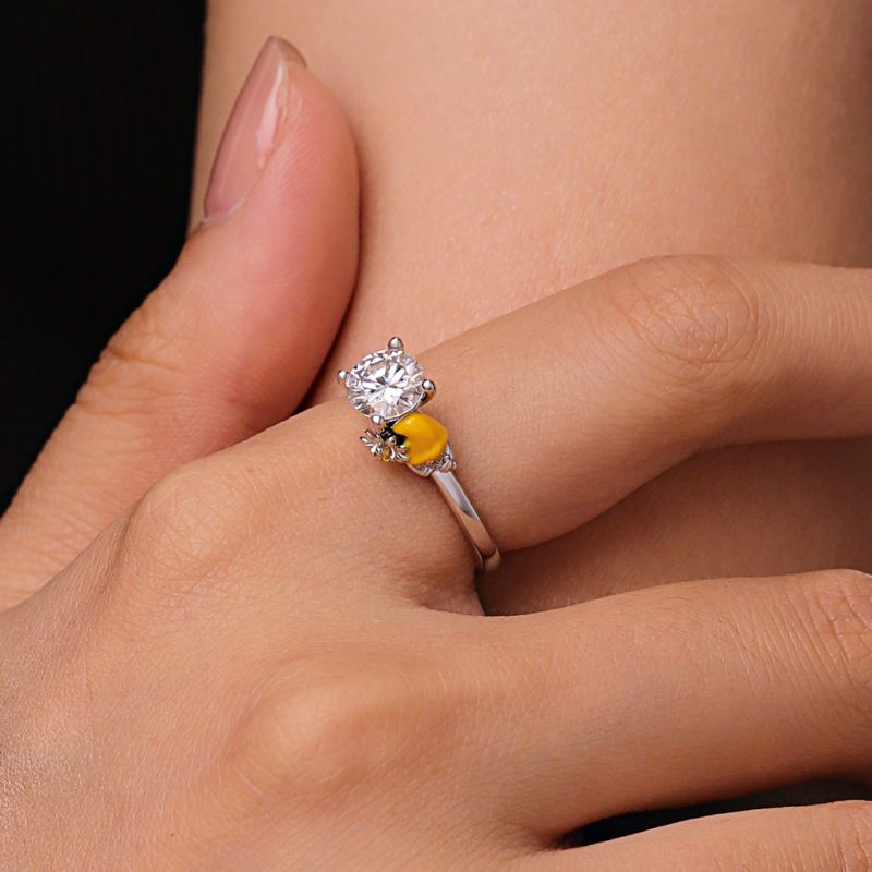 Anillo Hada Margarita en Oro Macizo