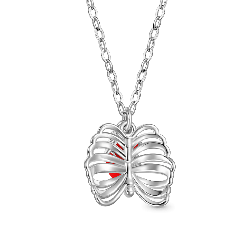 Collar de Corazón de Cráneo