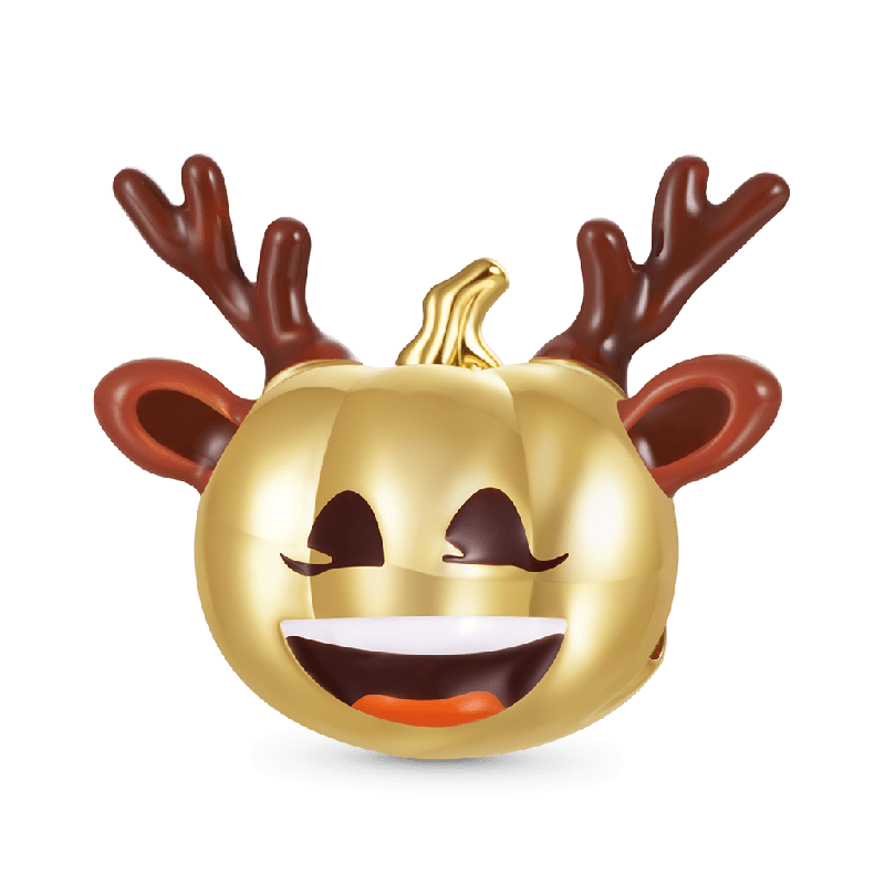 Charm de Calabaza con Cuernos de Alce