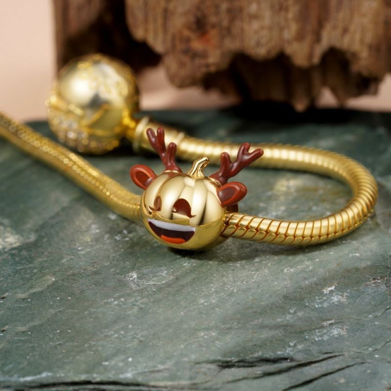 Charm de Calabaza con Cuernos de Alce
