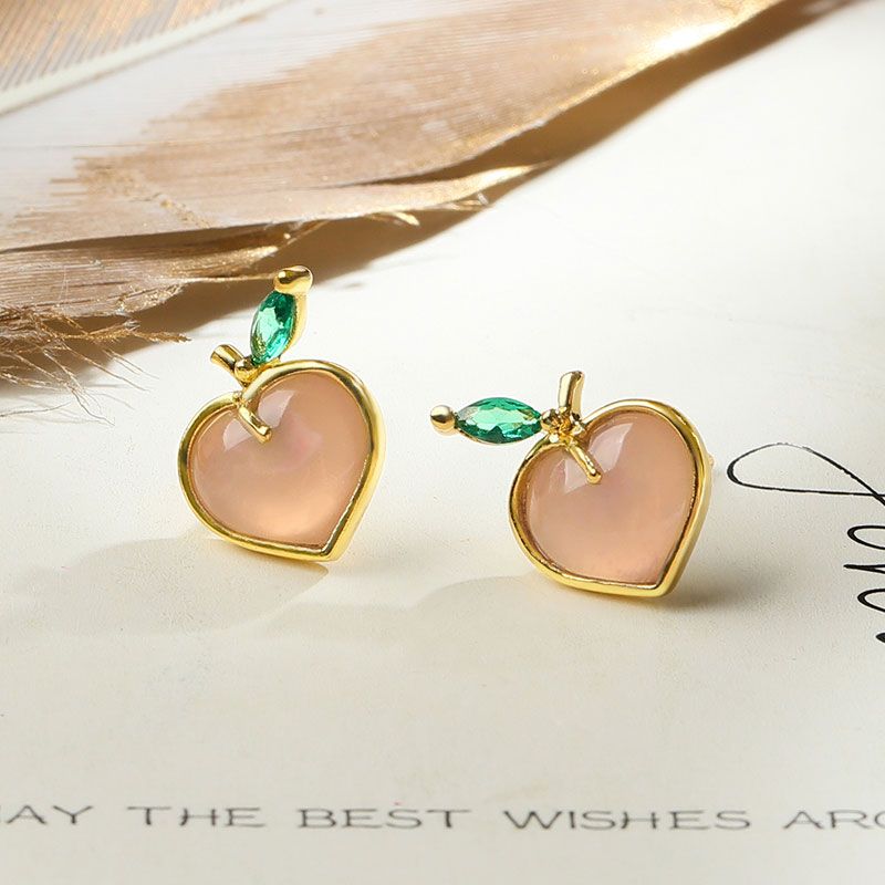 Aretes de melocotón
