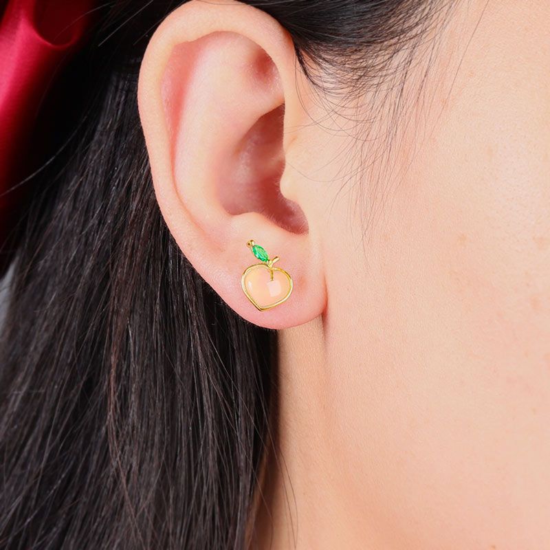 Aretes de melocotón