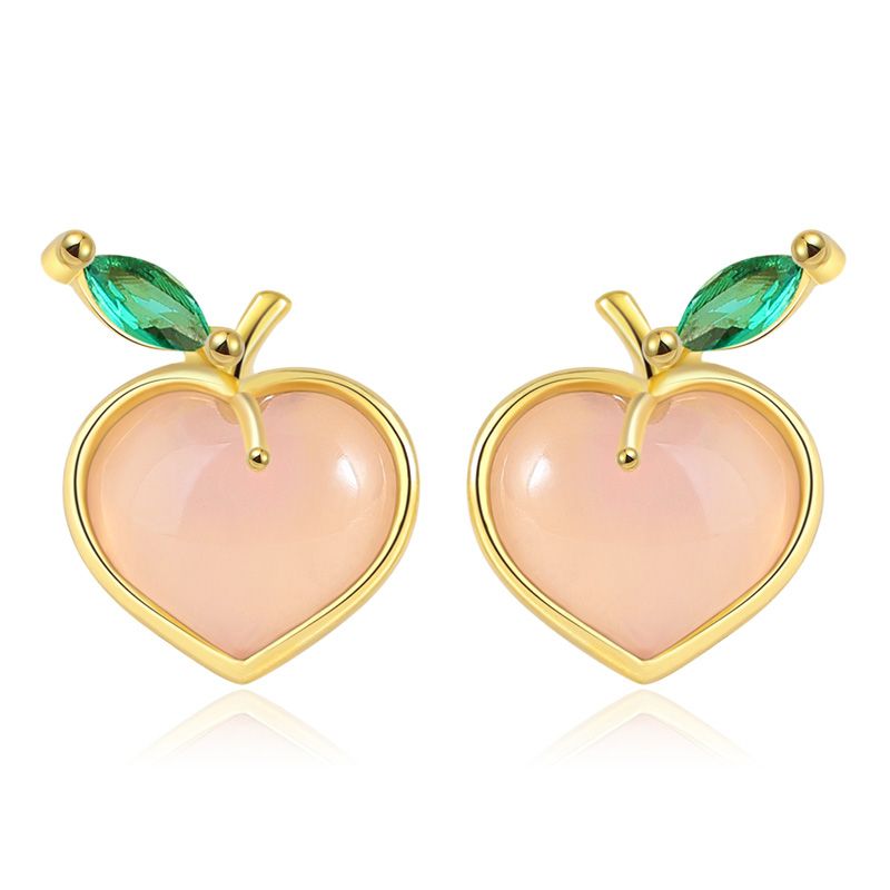 Aretes de melocotón