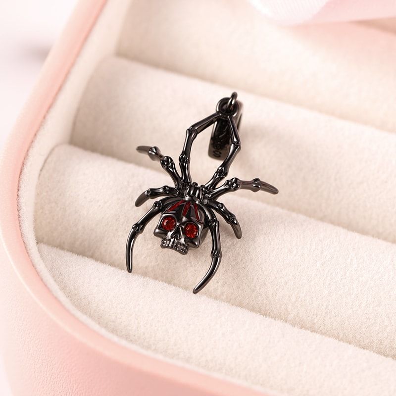 Charm de calavera de araña
