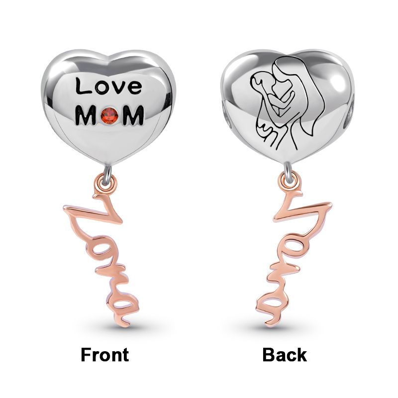 Colgante con el nombre de la madre del amor